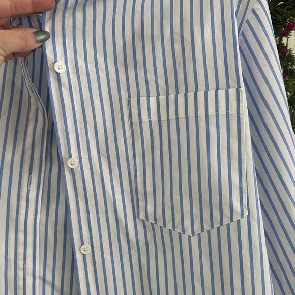 Blue Striped Button Down Shirt - Picture 5 of 5